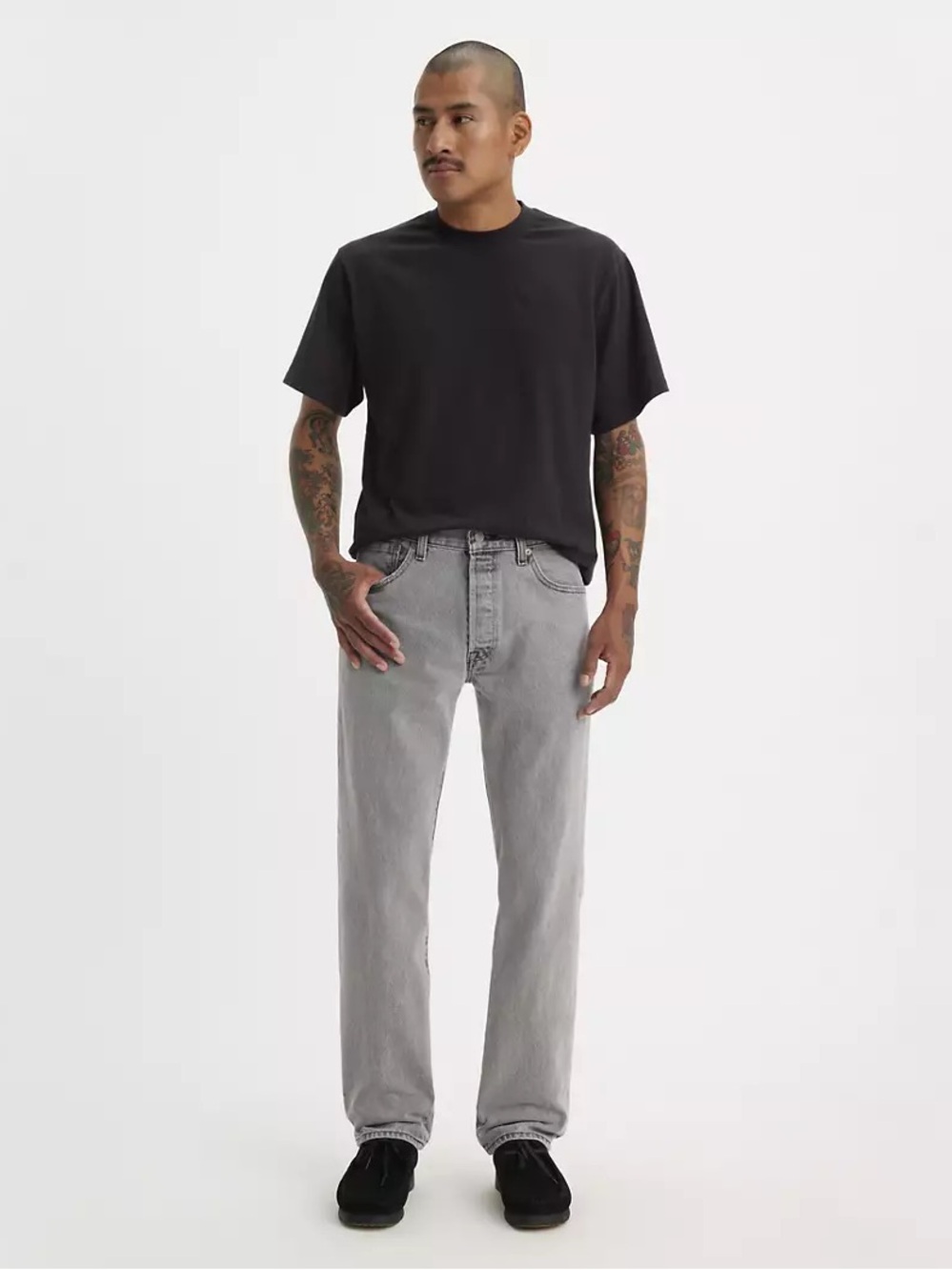 Men’s Levis Grey 501 Jeans 31X34 (Tagged 34X36)